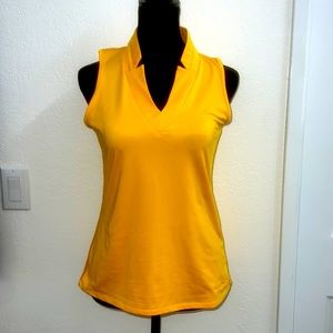 Yellow/Gold golf/tennis tank top